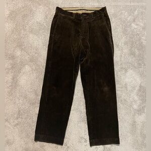 Vintage Y2K Polo Ralph Lauren Corduroy Pants Mens 30 X 29 Brown Trousers Classic